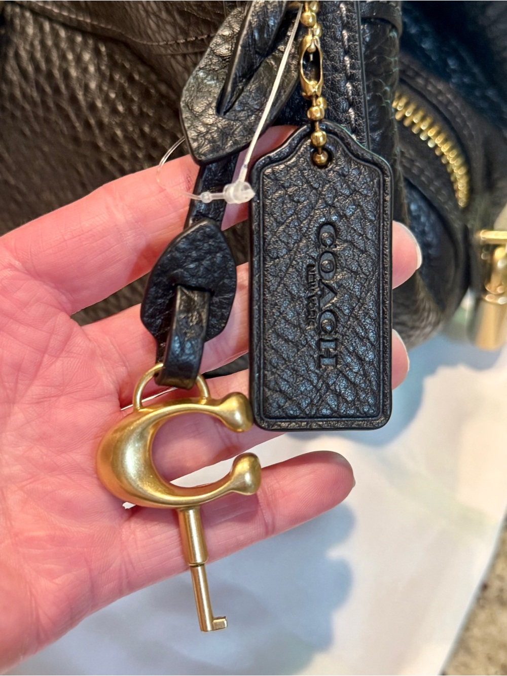 Coach drifter 31 Black Pebbled Leather Shoulder Bag - Picture 4 of 16